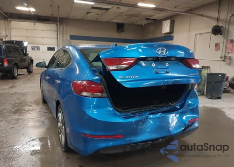 2017 Hyundai Elantra Limited z USA, uszkodzony, nr VIN 5NPD84LFXHH093397